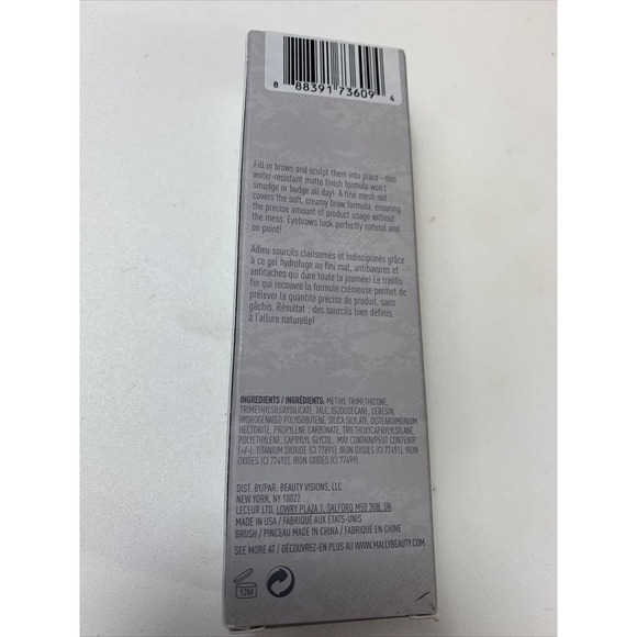 Mally Beauty Evercolor Brow Defining Gel w/ Double Ended Brush Matte Sable - Picture 4 of 6